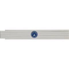 Gliedermaßstab B850 L.2m mm/cm III Ku.polarweiß BAUMA