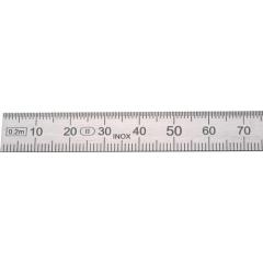 Stahlmaßstab L.1000mm rostfr.Stahl biegsam Teilung B=mm/1/2mm H.PREISSER