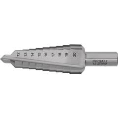 Stufenbohrer Bohrber.12-20mm HSS ger.genutet Z.2 Stufen 9 TECWERK