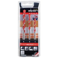Bohrersatz Profi Multicut 3tlg.5,6,8 mm rd.ALPEN