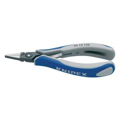 Präzisions-Elektronik-Flachzange Gesamt-L.135mm flachbreite Backen pol.Form 1