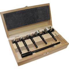 Forstnerbohrersatz BLACK SHARK PRO 6-tlg. - Ø 35,40,50,60,68 mm +Verl.FISCH-TOOLS