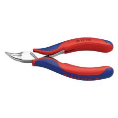 Elektronik-Greifzange Gesamt-L.115mm flachrunde Backen Form 4 Mehrkomp.-Hüllen