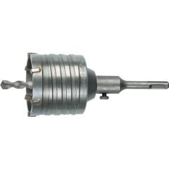Schlagbohrkrone D.80mm Gesamt-L.120mm f.Verteilerdosen SDS-plus Schaft HELLER