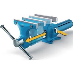 Parallelschraubstock HEUER Compact Backen-B.120mm Spann-W.130mm STA HEUER