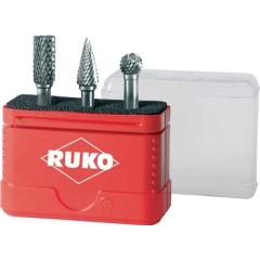 Frässtiftsatz Schaft-Ø 6 mm 3tlg.HM ZYA-ST/SPG/KUD RUKO