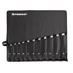 Ringmaulschlüsselsatz 22-tlg.SW 6-36mm Form A CV-Stahl in Rolltasche TECWERK