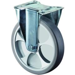 Bockrolle D.100mm Trgf.110kg thermopl.Ku.Platte L104xB80mm BS ROLLEN