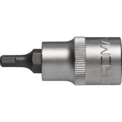 Steckschlüsseleinsatz 1/2 Zoll Innen-6-kant SW 5mm L.55mm TECWERK