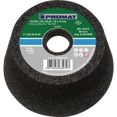 Schleiftopf C16N 110/100mm Natur- u.Kunststein,Stahlguss 16 Bohr.22,23mm TECWERK