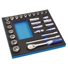 Werkzeugmodul 27-tlg.2/3-Modul Steckschlü.PROMAT