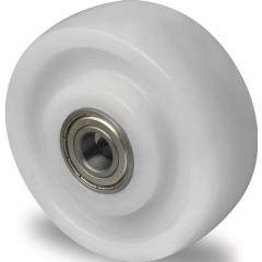 Ersatzrad D.75mm Trgf.300kg PA weiß Achs-D.10mm Nabenl.35/47mm TECWERK