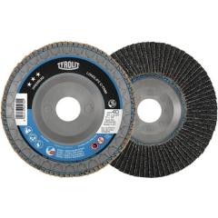 Fächerscheibe LONGLIFE C-TRIM D.125mm K.80 fl.INOX/Stahl ZK TYROLIT | 10 Stück