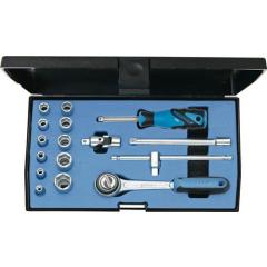 Steckschlüsselsatz 20 EMU-3 16-tlg.1/4 Zoll SW 4-13mm Z.72 6KT GEDORE