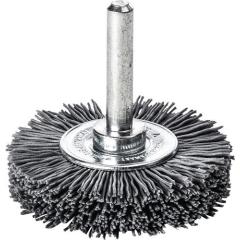 Rundbürste D.50mm Schaft 6mm SiC Schleifborsten K.120 10mm 15000min-¹ LESSMANN