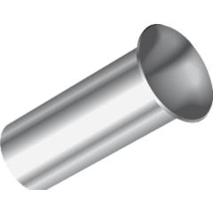 Aderendhülsencrimpzange Gesamt-L.205mm 0,5-6 (AWG 24-10)mm² Ku.-Hülle TECWERK