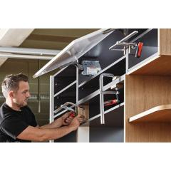 Ganzstahlschraubzwinge GZ-KG Spann-W.250mm A.120mm 2-K-Klappgriff BESSEY