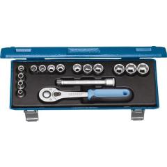 Steckschlüsselsatz 30 JMU-10 16-tlg.3/8 Zoll SW 6-19mm Z.32 6KT GEDORE