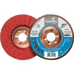 Fächerscheibe SLTT Ceramic D.125mm K.40 fl.INOX/Stahl CO LUKAS | 10 Stück