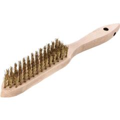 Handbürste L.290mm 0,35mm Messingdraht Besatz-L.140mm 5rhg.12 LESSMANN