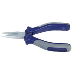 Elektronik-Spitzzange Gesamt-L.130mm ger.geschwärzt Mehrkomp.-Hüllen TECWERK