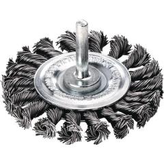 Rundbürste D.75mm Drahtstärke 0,5mm VA glatt 12mm 25000min-¹ 10 LESSMANN