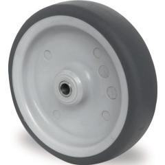 Ersatzrad D.125mm Trgf.100kg TPE grau Achs-D.8mm Nabenl.36mm PROMAT