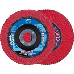 Fächerscheibe POLIFAN CO SGP CURVE STEELOX D.125mm K.60 CURVE INOX/Stahl L PFERD | 10 Stück