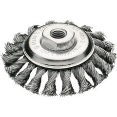 Zopfkegelbürste D.100mm Gew.Drahtstärke 0,5mm STA 12mm 15000min-¹ LESSMANN