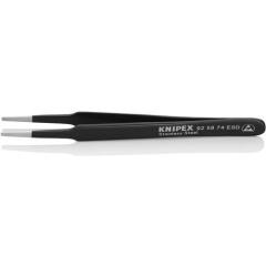 Präzisionspinzette L.120mm ger.rd.Spitzen-B.2mm rostfr.antimagn.elektr.ableitend