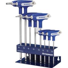 Schraubendrehersatz m.Quergriffen TX10-TX45 Seitenabtr.m.Bohr.8-tlg.TECWERK