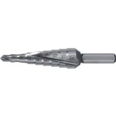 Stufenbohrer Bohrber.4-12mm HSS Spiralnut Z.2 Stufen 9 RUKO
