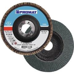 Fächerscheibe D.125mm K.120 fl.INOX ZK TECWERK | 10 Stück