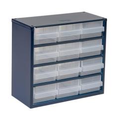 Kleinteilemagazin Stahlmagazin 612-02 B.306xT.150xH.283mm 12 Schubl. RAACO