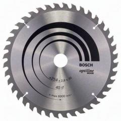 Kreissägeblatt PRO Wood AD 254mm Z.40 WZ Bohr.30mm Schnitt-B.2,8mm HM BOSCH