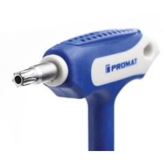 Schraubendreher m.Quergr.T 20x100mm Seitenabtr.TX m.Bohr.TECWERK