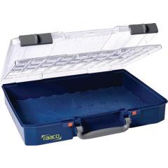 Sortimentskasten CarryLite B413xT330xH82mm transp.blau RAACO | 3 Stück
