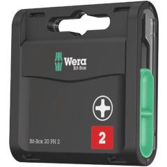 Bitgroßpackung 1/4 Zoll PH 2 | Länge 25 mm | DIN ISO 1173,Form C 6,3 20 Bits/Ku.-Box