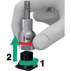Steckschlüsselsatz Belt 3 9-tlg.1/4 Zoll T8-T40 f.Innen-Torx-Schrauben WERA