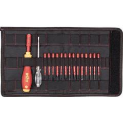 Schraubendrehersatz slimVario 16-tlg.m.Wechselkl.VDE isol.WIHA