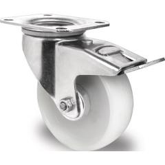 Lenkrolle m.Festst.D.125mm Trgf.200kg m.Festst.PA 105x80mm TECWERK