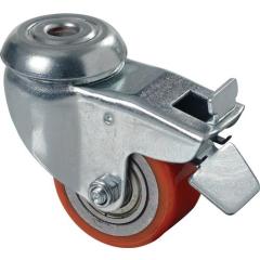 Lenkrolle m.Festst.D.50mm Trgf.120kg kompakt PU BS ROLLEN