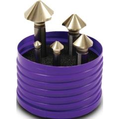 Kegelsenkersatz DIN 335C 90Grad EUC 6,3-25mm HSS spezial 3-Fl.schaft Ku.-Box