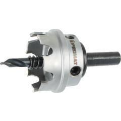 Lochsäge D.47 (PG36)mm Schnitt-T.4mm HM-bestückt m.Bohrer u.Feder PROMAT