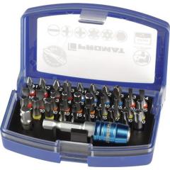 Bitsortiment Torsión 32-tlg.Schlitz/PH/PZD/TX/TX-BO/6Kt.Torsionsbits TECWERK