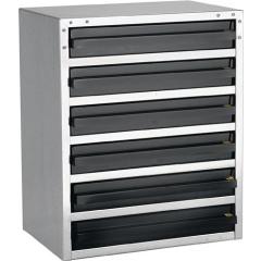 Kleinteilemagazin ESD 250/6-3 B357xT435xH255mm STA 6 Schubl.ESD-PP