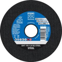 Trennscheibe SG STEEL D115x1mm ger.STA Bohr.22,23mm PFERD | 25 Stück