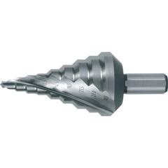 Stufenbohrer Bohrber.5,3-30,5mm HSS Spiralnut Z.2 Stufen 9 RUKO