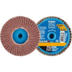 Fächerschleifscheibe COMBIDISC-Mini-POLIFAN D.50mm K.120 19100min-¹ PFERD | 10 Stück