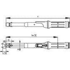 Drehmomentschlüssel TF-SE50 10-50 Nm 9x12mm GEDORE